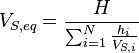  V_{S, eq}=\frac{H}{\sum_{i=1}^{N} \frac{h_i}{V_{S, i}}}